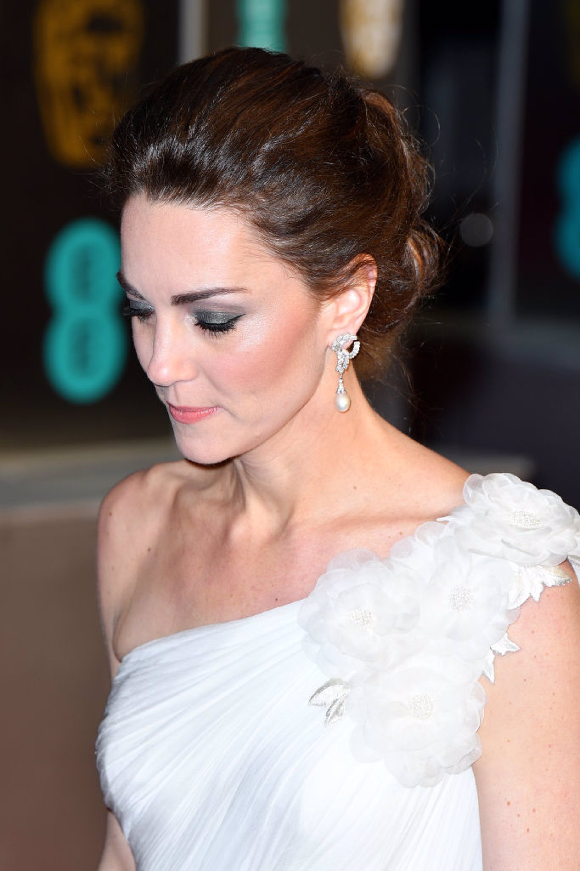 Kate Middleton en los Bafta con pendientes de Lady Di