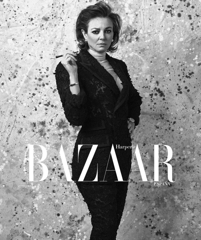 matilde solis, antes y después con su  harper's bazaar