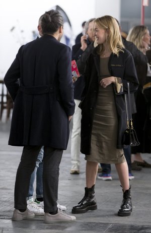 Marta Ortega muy sonriente en ARCO