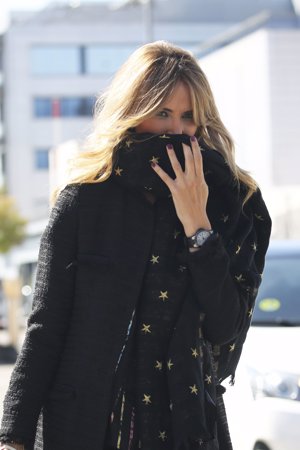 Alba Carrillo sale de las instalaciones de Telecinco