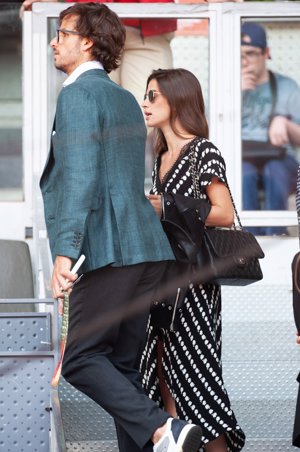 Feliciano y Sandra Gago presumen de su amor en el Mutua Madrid Open