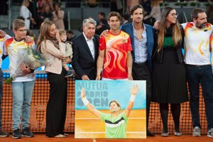 David Ferrer se despide de las pistas en el Mutua Madrid Open