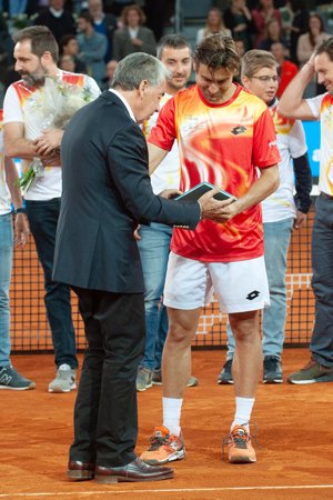 David Ferrer se despide de las pistas en el Mutua Madrid Open