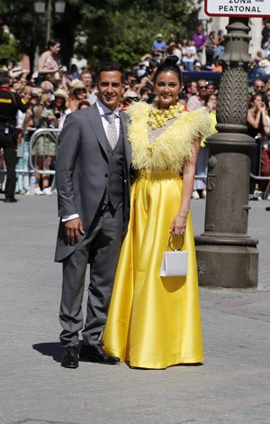 Lucas Vázquez y su mujer, Macarena Rodríguez