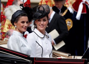 Kate Middleton y la Reina Letizia en Windor
