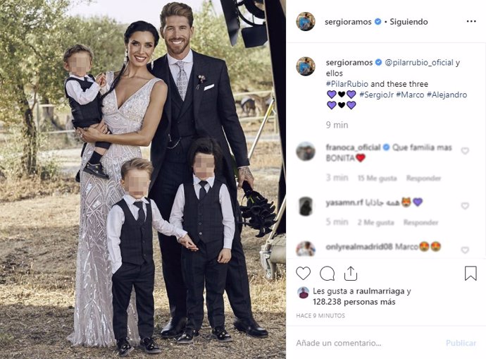 Publicación de Sergio Ramos