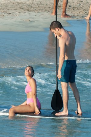 Miguel Bernardeau y Aitana Ocaña, amor en la tabla de paddle-surf