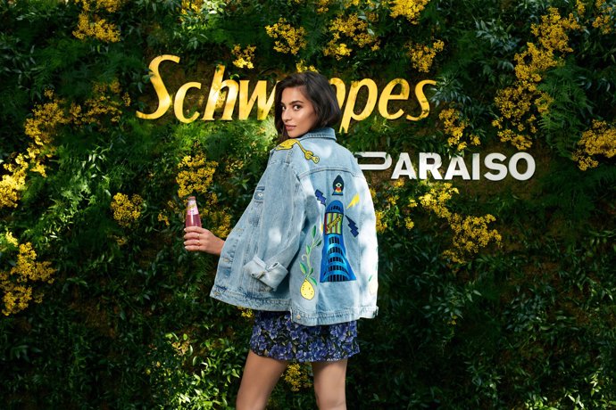 cazadora vaquera personalizada schweppes