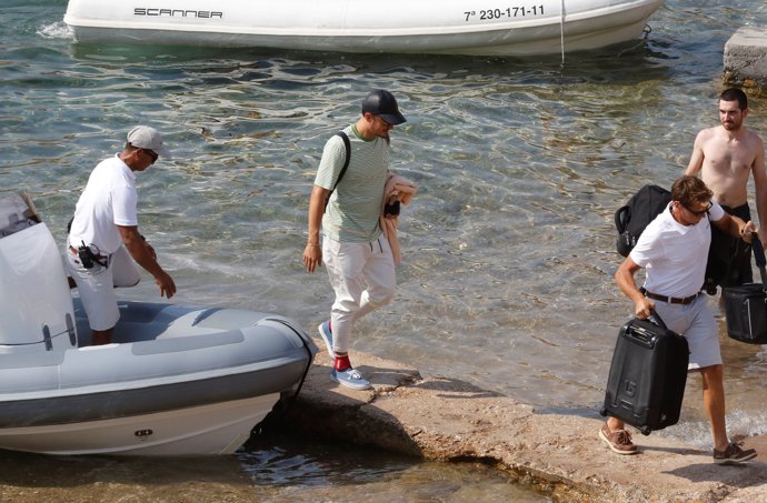 Orlando Bloom tras su paseo en yate