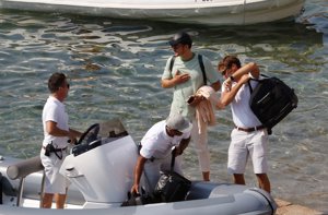 Orlando Bloom después de se paseo en yate