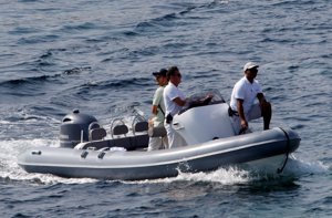 Orlando Bloom después de se paseo en yate