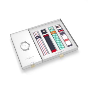 Button Watch: silver-goose-sirocco-box