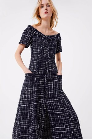 zara rebajas: vestido tweed de la Reina Letizia por 10 euros