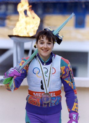 BLANCA FERNÁNDEZ OCHOA GRAN ESQUIADORA QUE SE HIZO CON UNA MEDALLA DE BRONCE EN LOS JUEGOS OLIMPICOS DE 1992