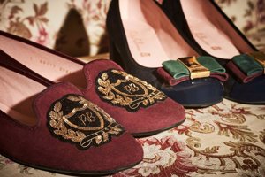 Pretty Ballerina burdeos  y azul marino