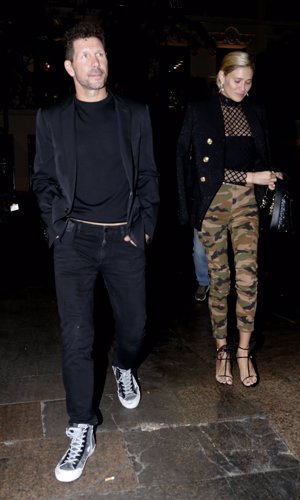 Simeone y Carla Pereyra disfrutan de una cena romántica solo para dos