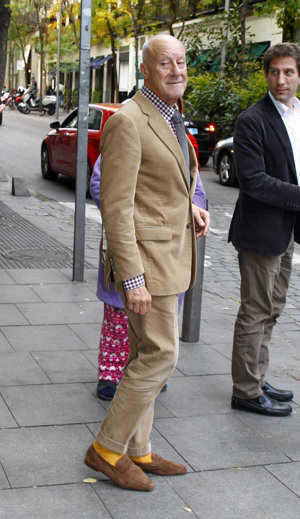 Norman Foster y Elena Ochoa disfrutan de la Milla de Oro de Madrid