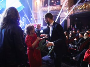 María Teresa Campos y David Broncano en los Premios Ondas 2019