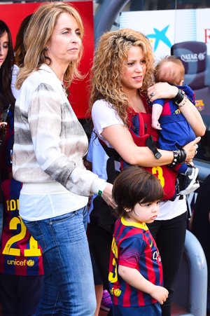 Shakira y Piqué en fotos de archivo