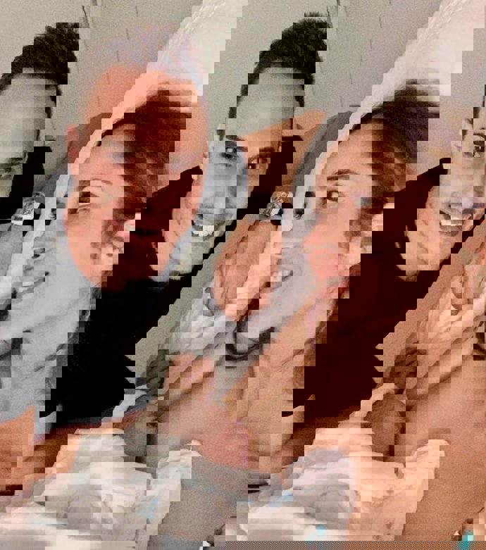 Lorena Van Heerde, Rafik Dehni y el pequeño Rafik - Fuente: Instagram Lorena Van Heerde