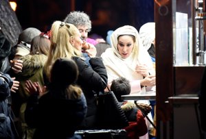 Rosario Mohedano se viste de Virgen María en el belén viviente de Brunete