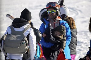 Bisbal y Rosanna Zanetti, dos auténticos enamorados en la nieve