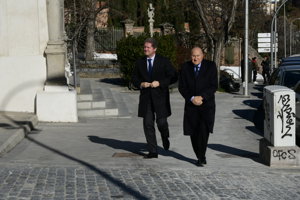 La familia despide a la Infanta Pilar