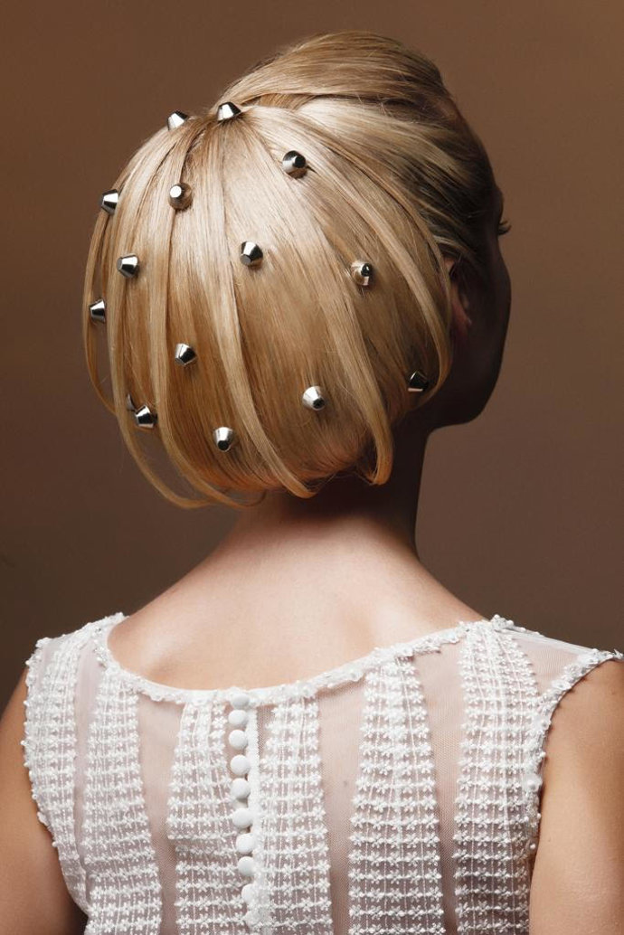 peinado boda: recogido con moño bajo grande mario garcia