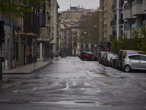 Semana Santa 2020 Pamplona vacía por el confinamiento por el COVID-19