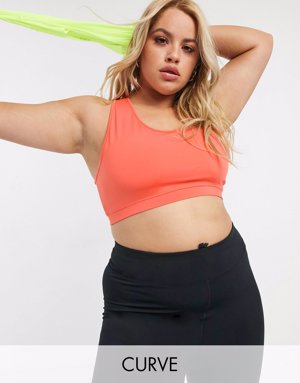 La importancia de un buen sujetador deportivo para que no sufra tu pechoASOS 4505 Curve icon racer back sports