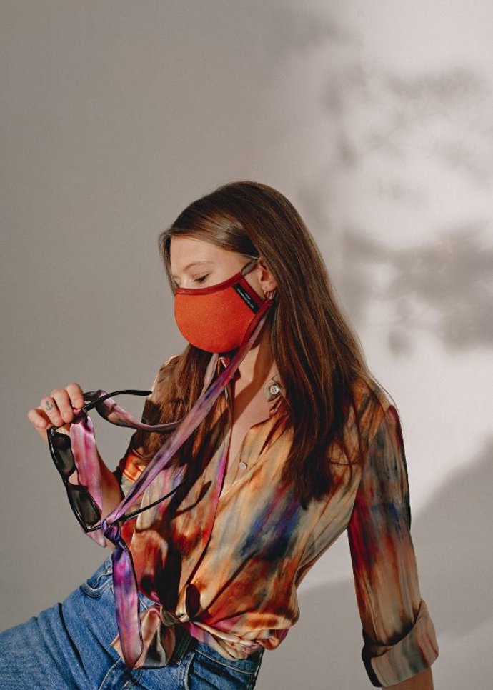 Mascarilla multiposición naranja Miguel Marinero