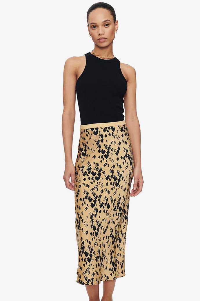 ANINE-BING-BAR-SILK-SKIRT-PAINTERLY-LEO- 299€
