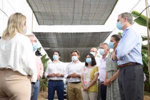Don Felipe y doña Letizia se mostraron muy interesados por el trabajo realizado en la  empaquetadora