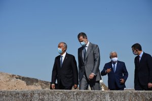 El Rey Felipe VI ha presidido junto a su Marcelo Rebelo de Sousa la reapertura de fronteras entre España y Portugal
