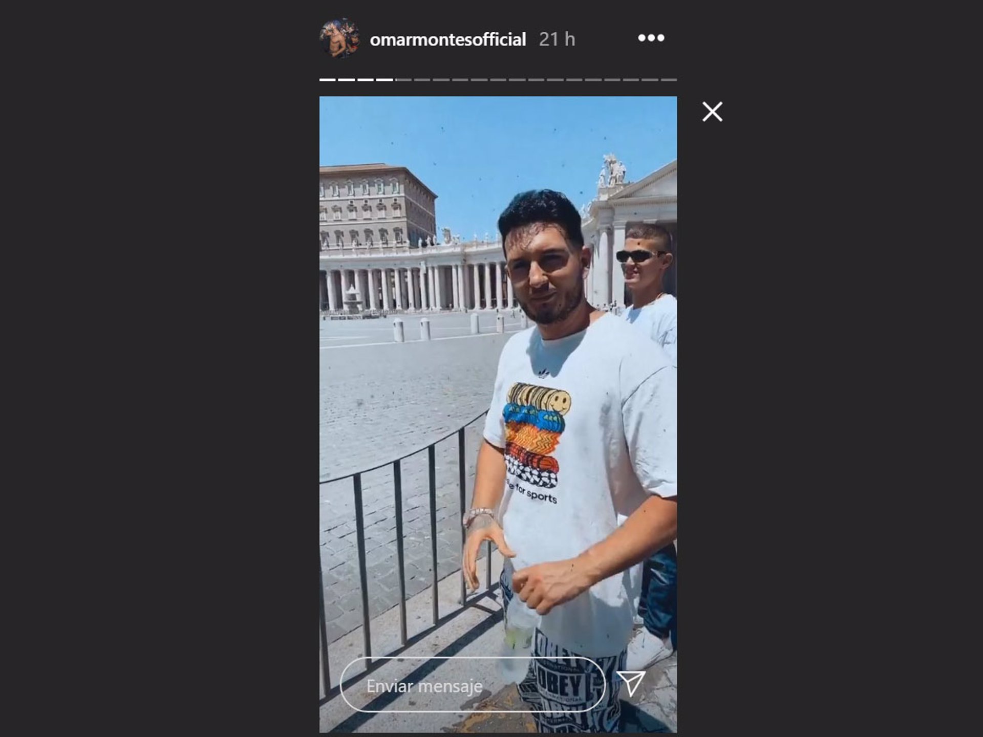 Omar Montes en Roma