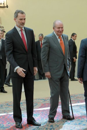 Los monarcas, juntos en una imagen de archivo que difícilmente se volverá a repetir.