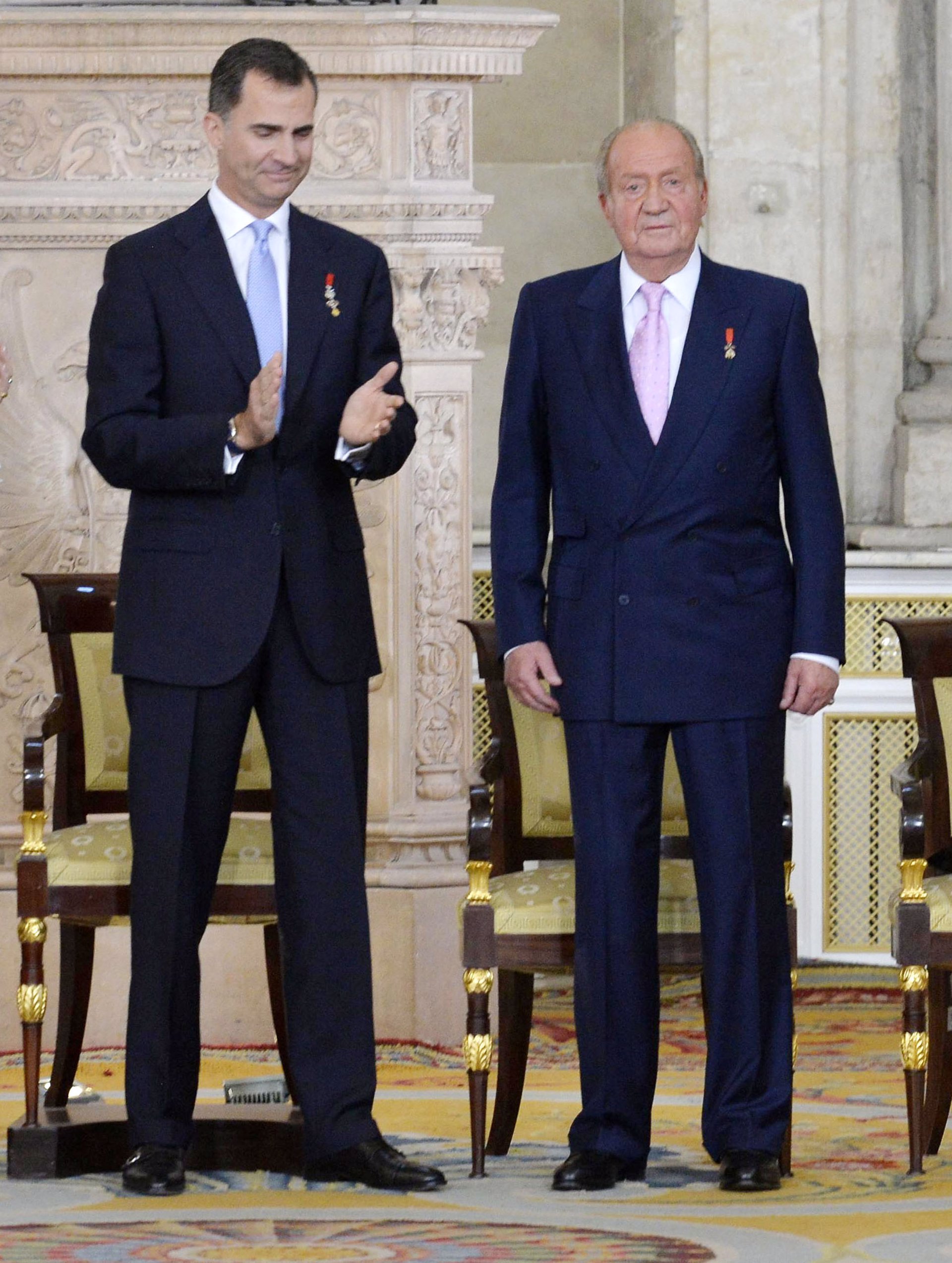 Los Reyes Felipe y Juan Carlos