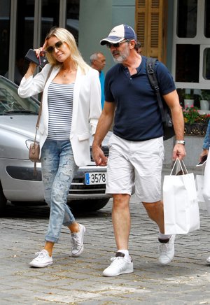 El actor y su novia, de paseo por la capital