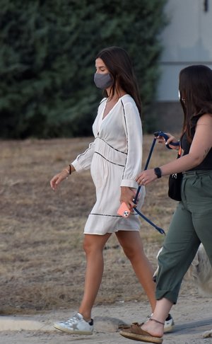 La modelo está llevando muy bien el embarazo