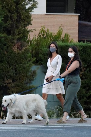 La madrileña adora a su mascota, un golden retriever llamado Ace