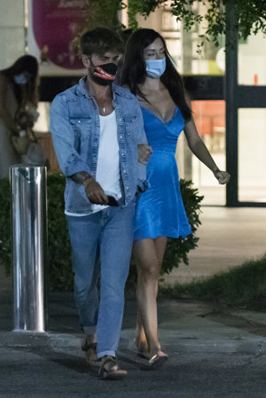 La pareja disfrutó de un romántico plan