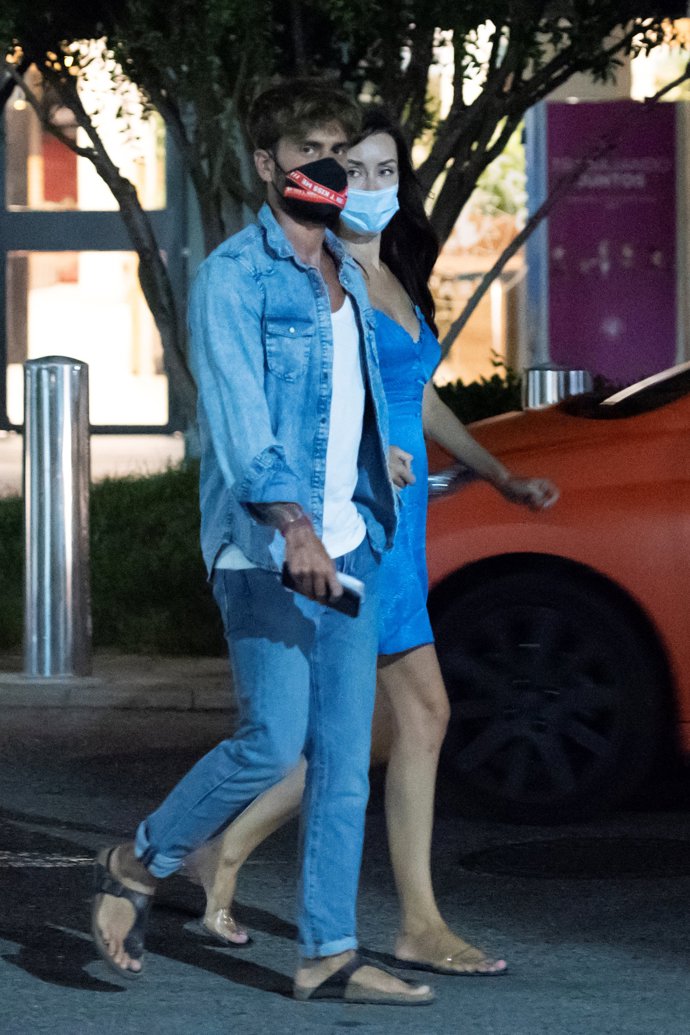 La pareja disfrutó de una noche para dos