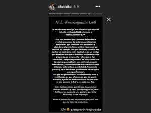 El ex de Gloria Camila, muy duro con la periodista