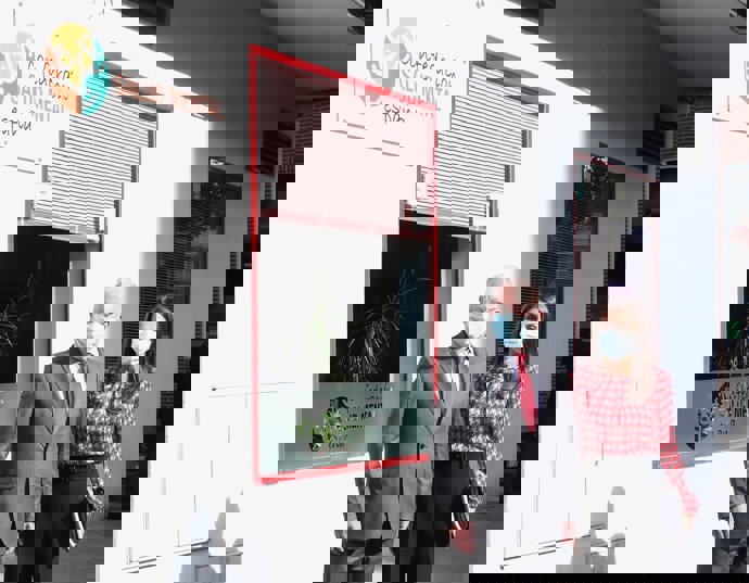 La Reina Letizia, a su llegada a la Confederación Salud Mental España