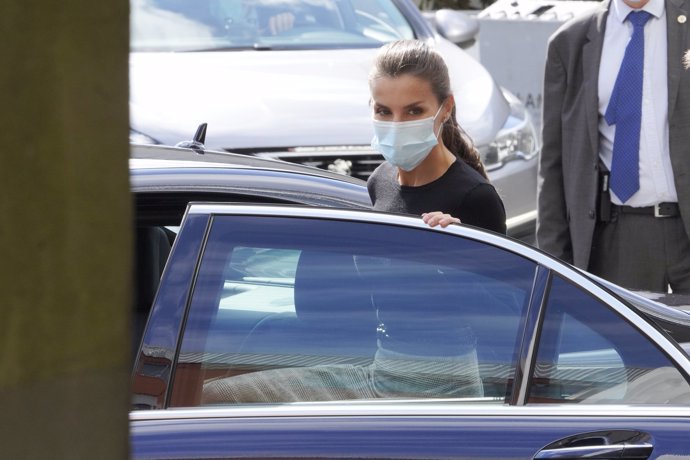 Doña Letizia, en Santiago