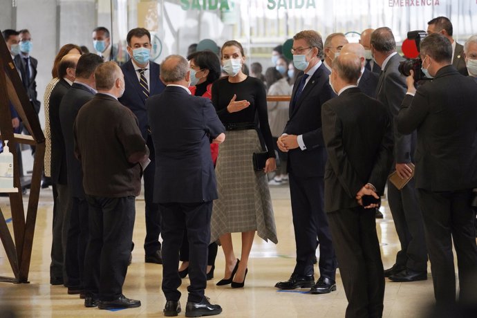 Doña Letizia, en Santiago