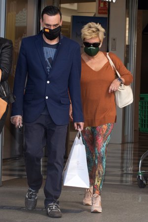 La colaboradora realizó una gran compra en una conocida cadena de supermercados