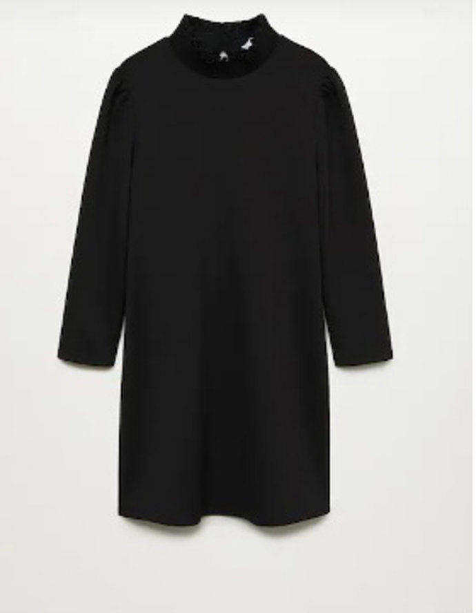 Vestido negro de Mango