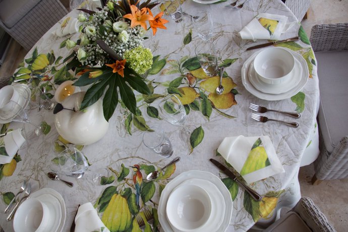 Mantel diseñado por Chabeli Iglesias