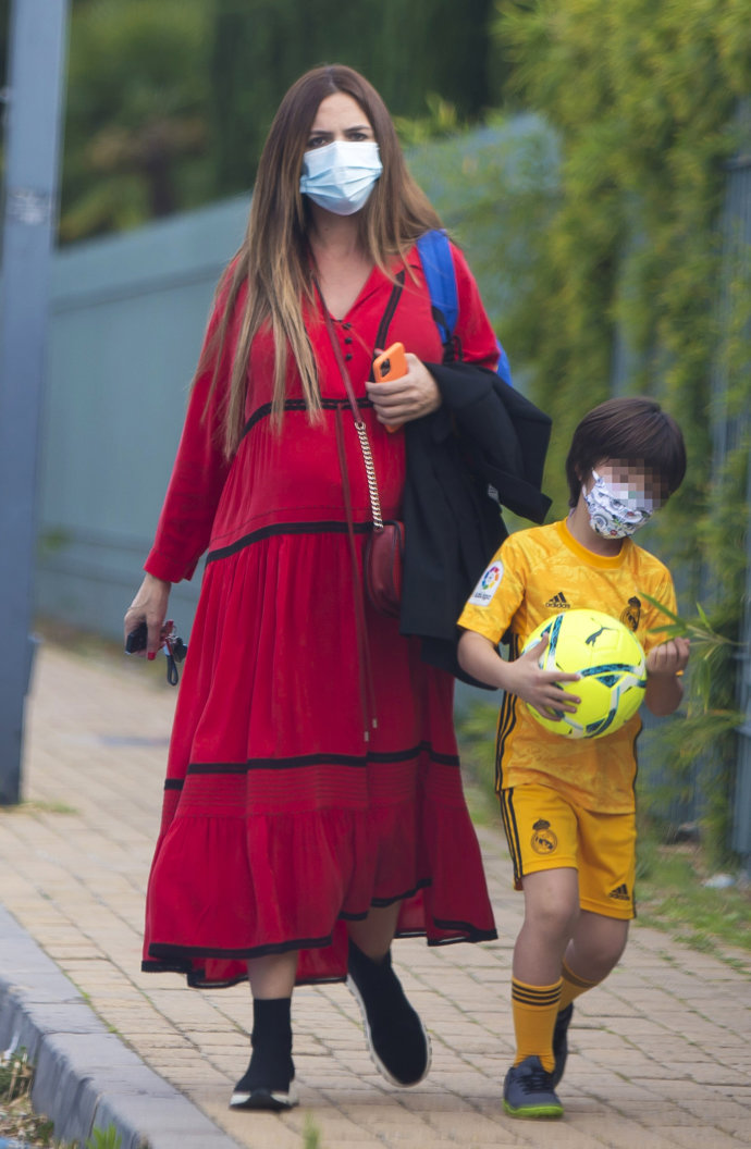 Romina Belluscio con su hijo Enzo